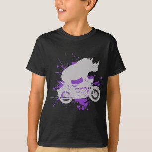 T-shirt Cycliste de rhinocéros