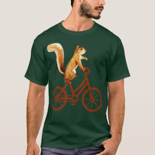 T-shirt Cycliste écureuil vélo cadeau animal écureuil