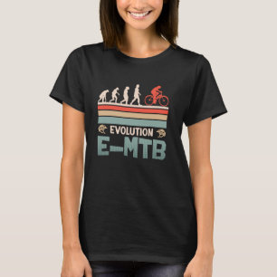 T-shirt Cycliste en VAE EVOLUTION E VTT Drôle Vélo Électri