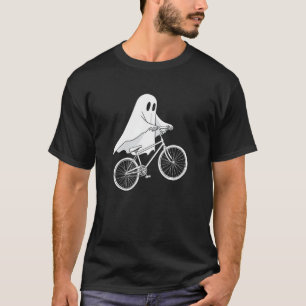 T-shirt Cycliste Fantôme de Vélo Halloween Spooky