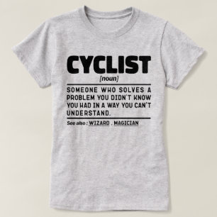 T-shirt Cycliste Noun Funny Cycling Lover proclame sarcast