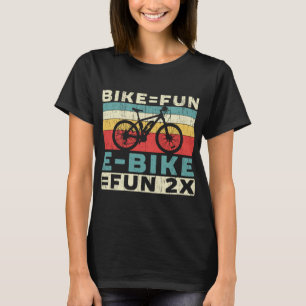 T-shirt Cycliste Propriétaire De Vélos Électriques E-Bike 