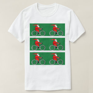 T-shirt Cycliste Vélo équitation Noël