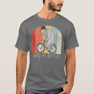 T-shirt Cycliste vélo ours vélo vélo cycliste