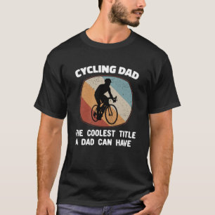 T-shirt Cycliste vintage le plus froid Papa Vélo Rétro Sun