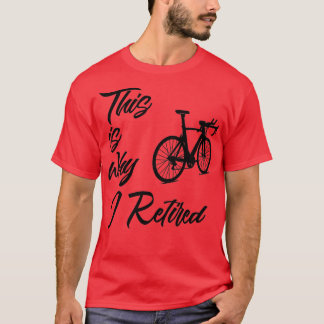 T-shirt Cycliste vintage sarcastique retraité