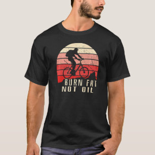 T-shirt Cycliste VTT Vintage Dire Burn Gras Pas