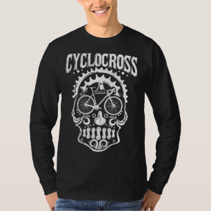 T-shirt Cyclocross Skull Vélo Cycliste