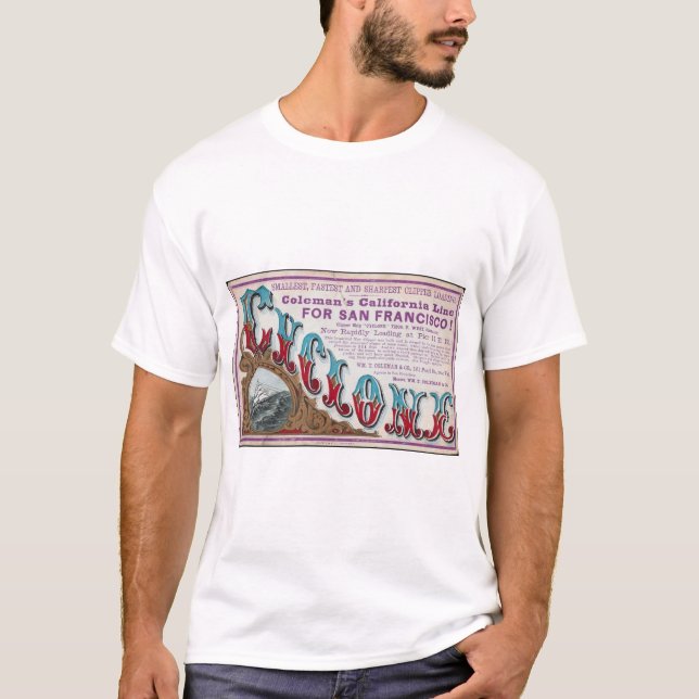 T-shirt Cyclone Clipper voiliers 1900 (Devant)