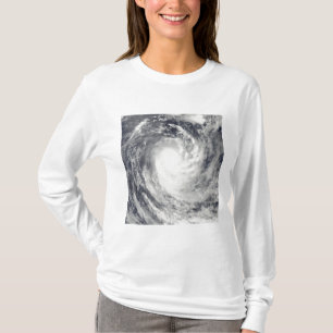 T-shirt Cyclone Rene au-dessus de l'océan de South Pacifi