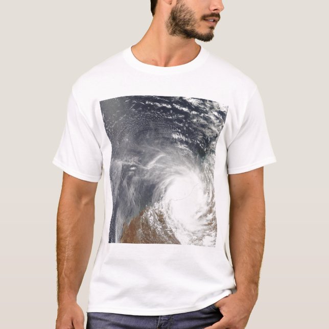 T-shirt Cyclone tropical Laurence sur l'ouest de l'Austral (Devant)