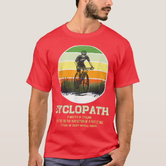 T-shirt Cyclopath Definition Sunset Cyclist Humor Fan Bicy