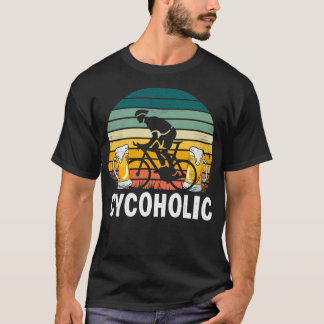 T-shirt Cycoholic Funny Cyclisme et cadeau de bière
