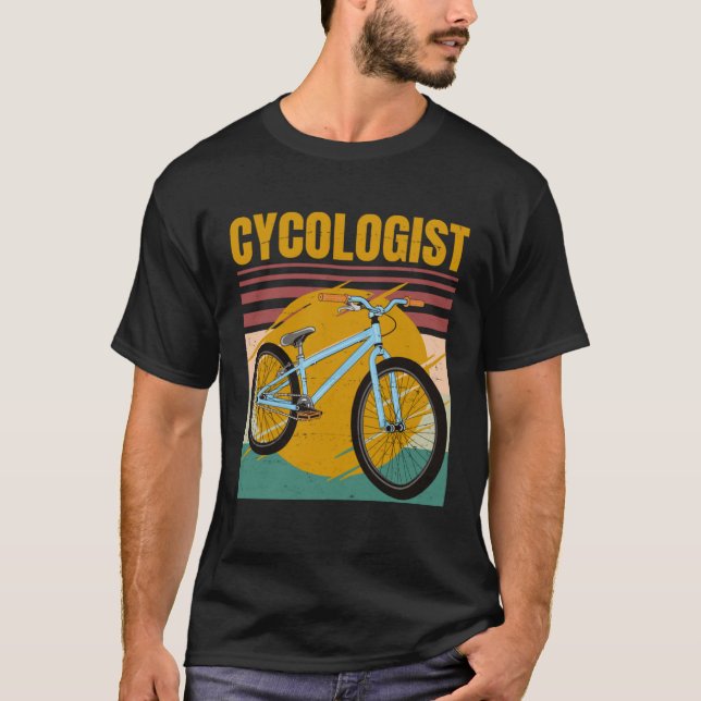 T-shirt Cycologist Bike  Bicycle Ride Hobby Race  Retro Vi (Devant)