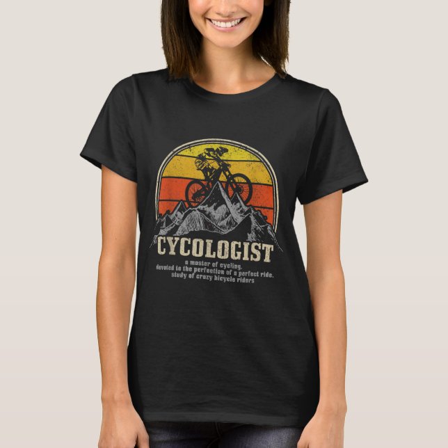 T-shirt Cycologiste Définition Funny Mountain Vélo MTB Cyc (Devant)