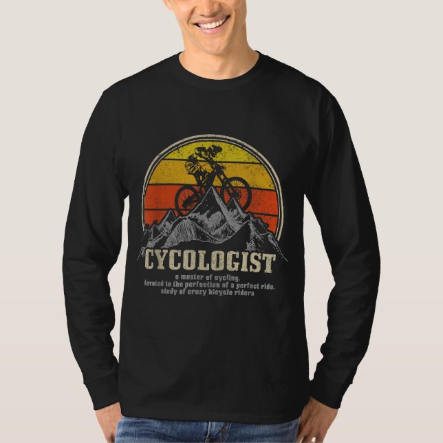 T-shirt Cycologiste Définition Funny Mountain Vélo MTB Cyc (Devant)