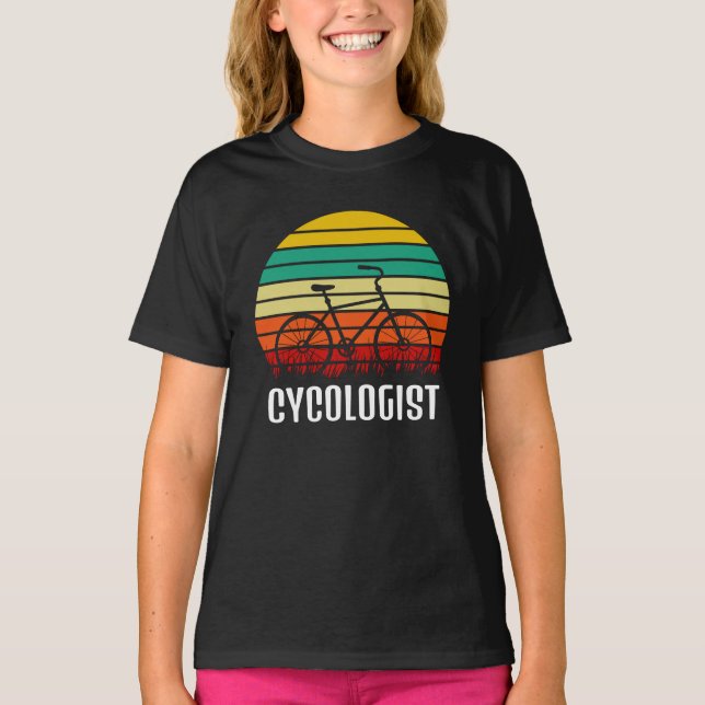 T-shirt Cycologiste - Drôle Vintage Cyclisme (Devant)