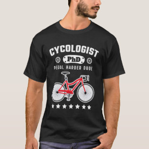 T-shirt Cycologiste Phd Funny Cycliste Road Vélo Vélo Gif