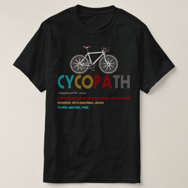 T-shirt cycopath (Design devant)