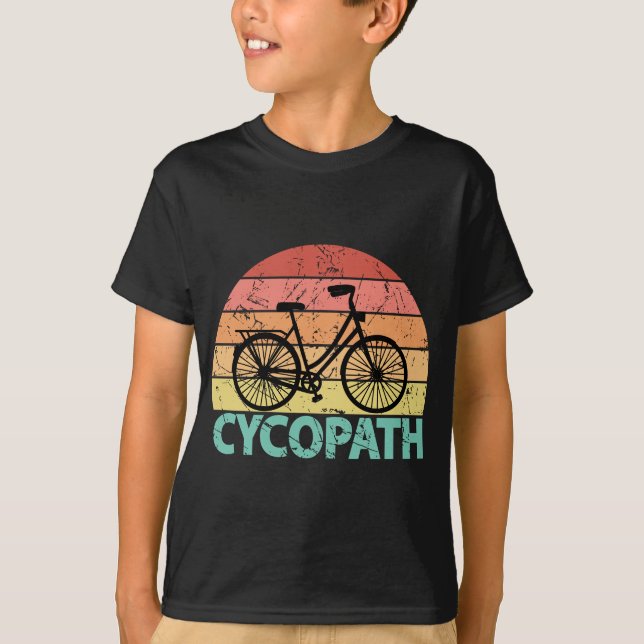 T-shirt Cycopath amusant vélo (Devant)