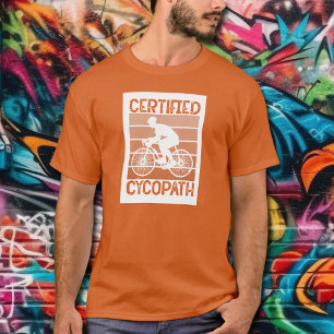 T-shirt Cycopath pour Cyclistes Orange