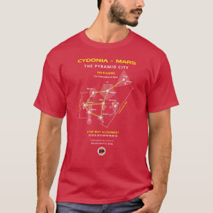 T-shirt Cydonia-Mars : Ville de pyramide