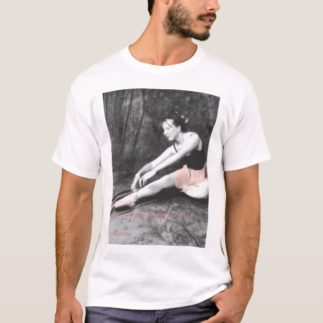 T-shirt Cygne dans le rose (Devant)