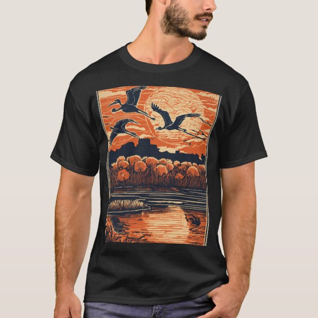 T-shirt Cygne en pleine ascension (Devant)