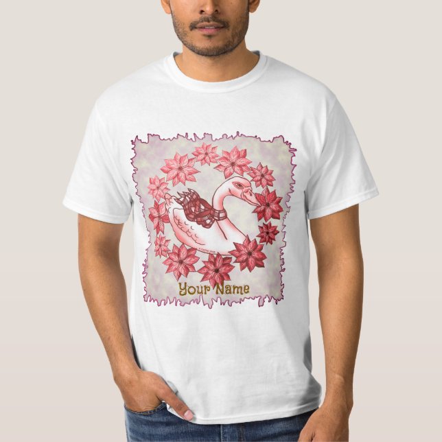 T-shirt Cygne Poinsettia (Devant)