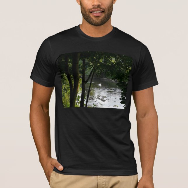 T-shirt Cygne sur la rivière (Devant)