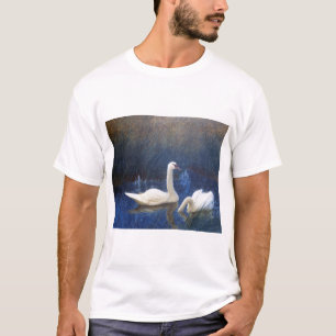 T-shirt Cygnes en roseaux, Bruno Liljefors