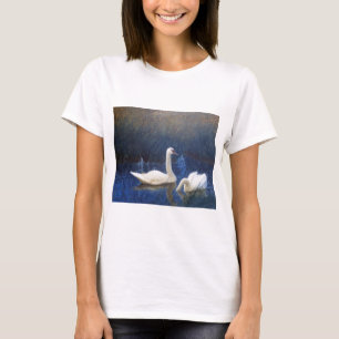 T-shirt Cygnes en roseaux, Bruno Liljefors
