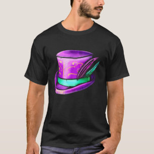 T-shirt Cylindre Casquette Violet Pour Mardi Gras