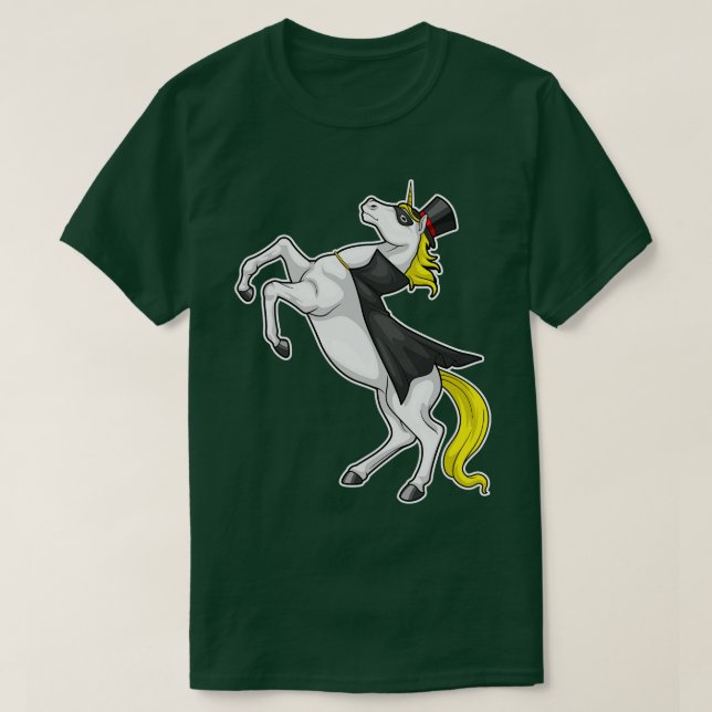 T-shirt Cylindre de cape de licorne (Design devant)