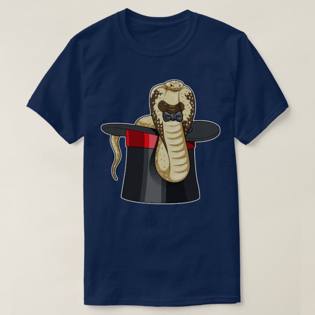T-shirt Cylindre de Magicien Serpent (Design devant)
