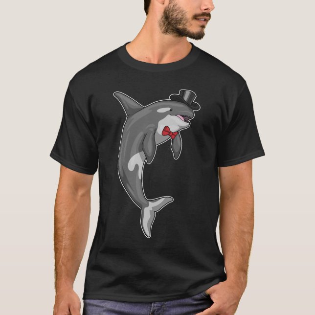 T-shirt Cylindre de mariage Orca Groom (Devant)
