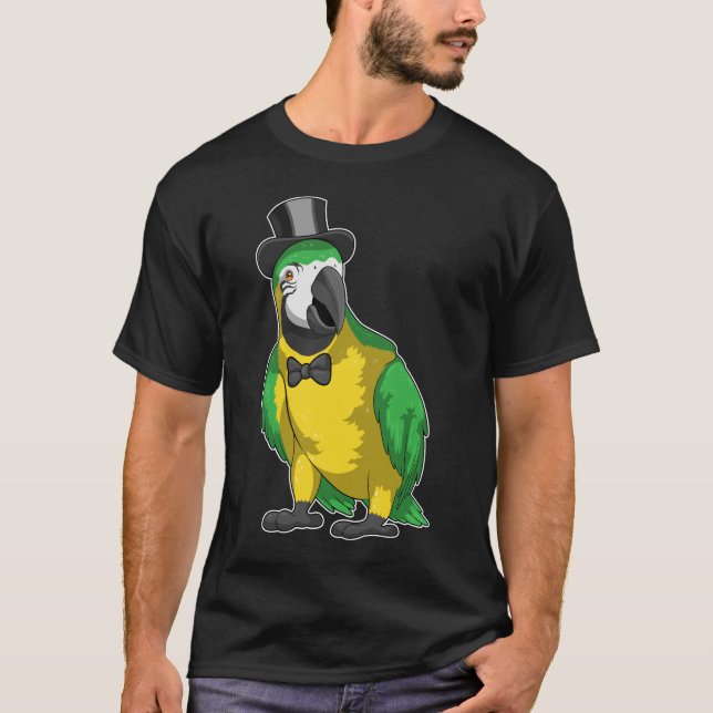 T-shirt Cylindre de Toilettage pour Perroquet Mariage (Devant)