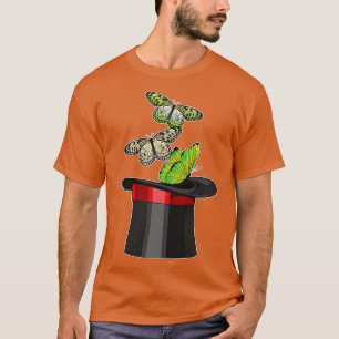 T-shirt Cylindre Magicien Papillon