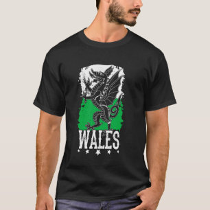 T-shirt Cymru rouge gallois mythique voyage national souve