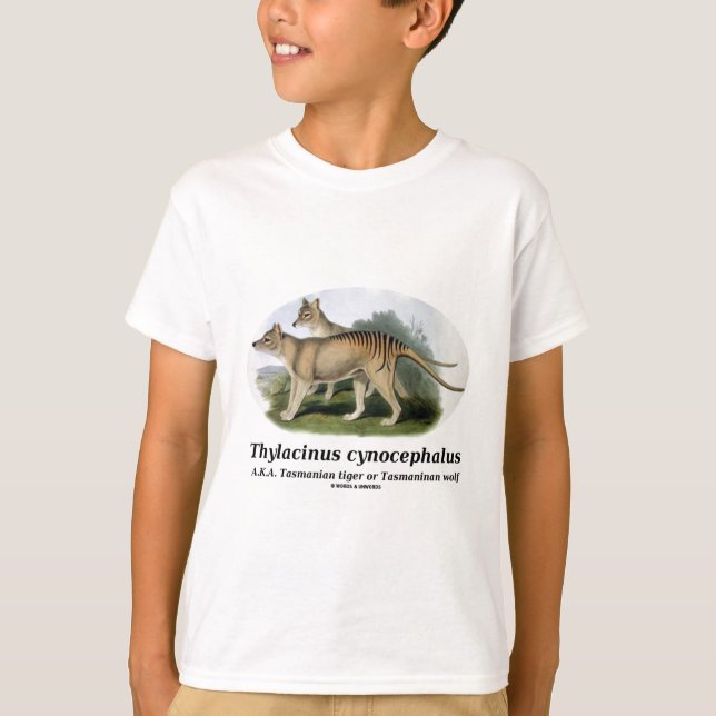 T-shirt Cynocephalus de Thylacinus (tigre ou loup (Devant)