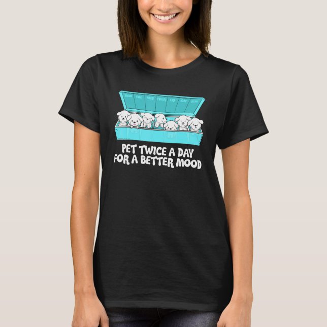 T-shirt Cynologue Bichon Frise Dog Happiness (Devant)