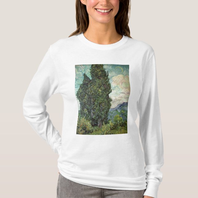T-shirt Cyprès de Vincent van Gogh |, 1889 (Devant)