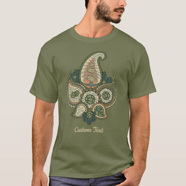 T-shirt Cypress Paisley (Devant)