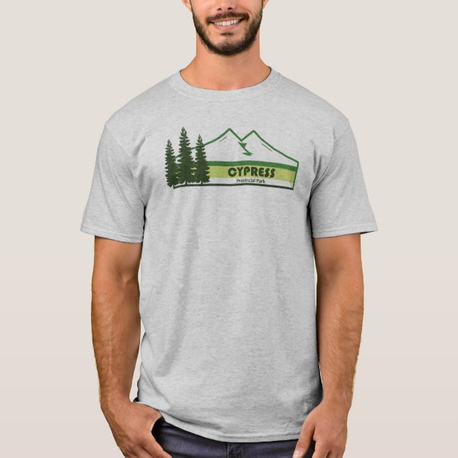 T-shirt Cypress Provincial Park bandes vertes (Devant)