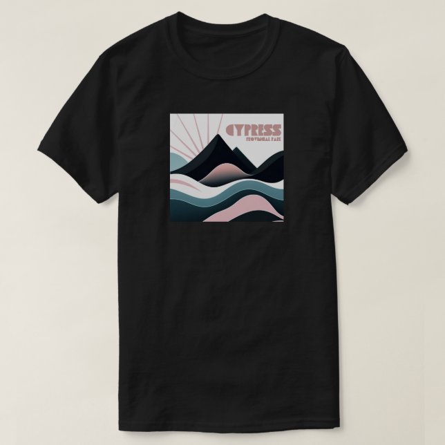 T-shirt Cypress Provincial Park Collines colorées (Design devant)