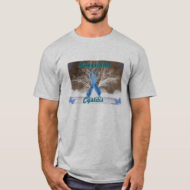 T-shirt Cystite interstitielle - combattant, survivant (Devant)