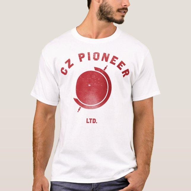 T-shirt CZ Canal Zone Graphique Pionnier (Devant)