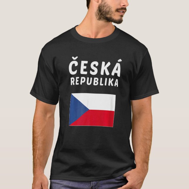 T-shirt Czech Republic  Czech Flag souvenir (Devant)