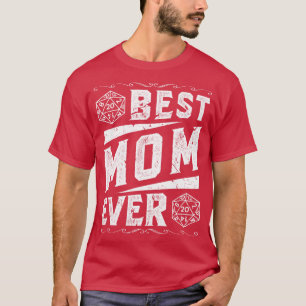 T-shirt D20 Dice Meilleur Maman Jeu Master Tabletop Rolepl