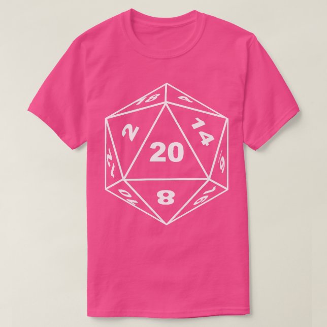 T-shirt D20 Dice RPG Rôle Jeu de rôle Jeu cadeau (Design devant)